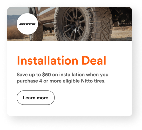 Nitto Tires Installation Deal